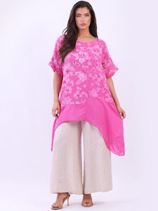 The Cottage Collection | Pink - Gretchen Floral Cotton Tunic