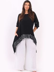 The Cottage Collection | Black Caprice Sequin Tunic Dress