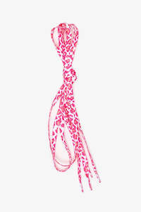 Antler: Antler | Pink & White Cheetah Shoelaces