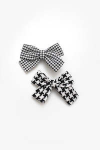 Antler: Antler | Black Herringbone Clip Set