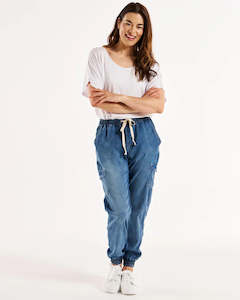 Betty Basics | Azure - Connecticut Cargo Jean Curve