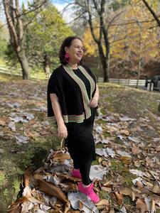 Fate Becker: Fate + Becker | Black - Two Loves Knit Cape