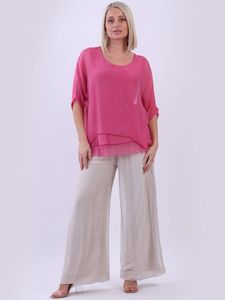 The Cottage Collection | Watermelon - Amber Silk Top