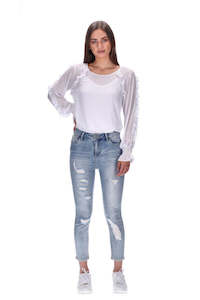 Augustine: Augustine | Light Denim - Cassius Highwaisted Jean