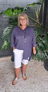 Love Lily The Label: Love Lily the Label | Dusk/Navy - Nivara Linen Shirt