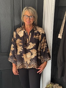 The Italian Closet |  Sheeba Top - Silk Mix