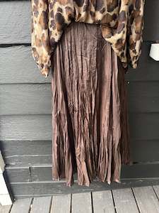 The Cottage Collection | Cushla Skirt - Chocolate Brown