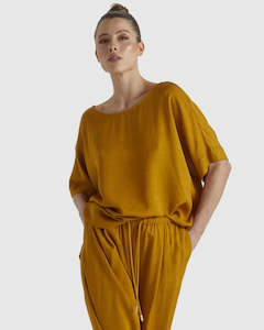 All Tops: Fate + Becker | Fusion Top - Mustard