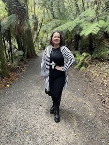 Betty Basics | Black/White Stripe - Margot Cardigan