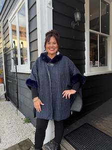 The Cottage Collection | Adele Cape - Navy
