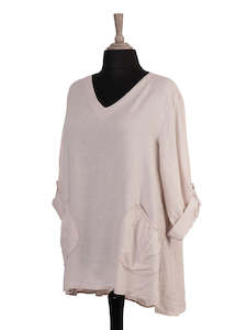 Linen: The Cottage Collection | Nude - Teddy Linen Top