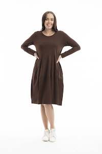 All Dresses: Orientique | Essential Knit Dress - Chocolate