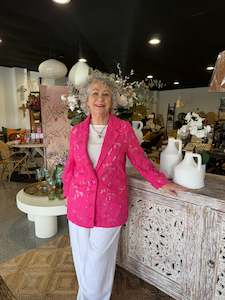 Fate Becker: Fate & Becker | Worth It Blazer - Hot Pink