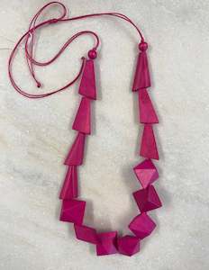 Jewellery: The Cottage Collection | Geo Necklace - Pink
