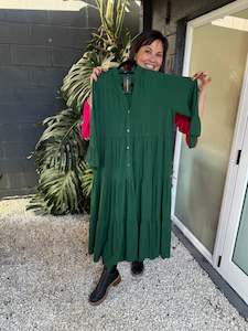 All Dresses: The Cottage Collection | Lilly Dress - Forrest Green