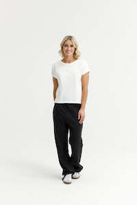 Homelee | Avenue Pant - Black with White X