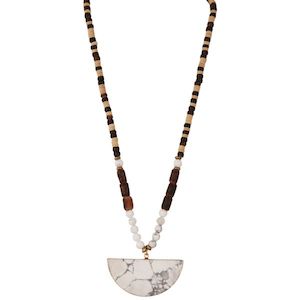 The Cottage Collection | Aztec Necklace - White