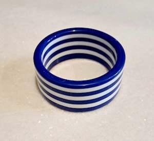 All Bangles Bracelets: The Cottage Collection | Blue - Candy Stripe Bangle