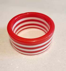 All Bangles Bracelets: The Cottage Collection | Red - Candy Stripe Bangle
