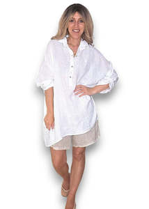 Helga May | White Coastal Tunic Top
