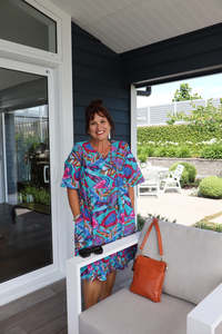 Orientique |Charli Tassel Tie Dress - Trop Mad Blue