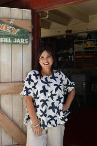 Going Out Tops: Orientique | Nazca Top Frill