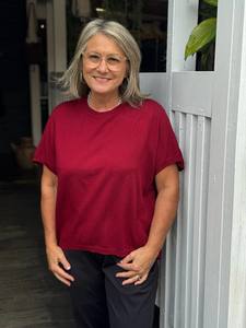 The Cottage Collection | Lindsey Top - Merlot