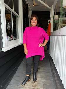 The Cottage Collection | Snuggly Tunic - Hot Pink