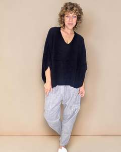 Helga May: Helga May | Batsleeve Knit - Black