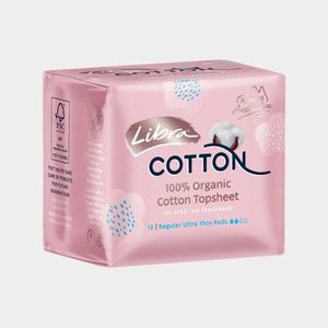 Libra Cotton Organic UT Regular Pads with Wings