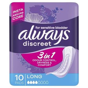 Always Discreet Pad Level 4 Long 10 Pack