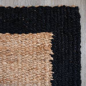 Jute: Runner - Woven-Border Jute - Natural/Black