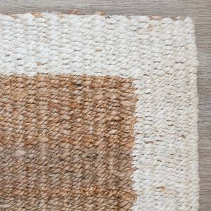 Woven-Border Jute Mats - Natural/Cream