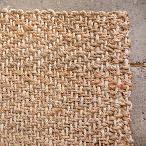 Chunky Herringbone Weave Jute Mats