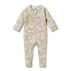 Children Clothing: Wilson & Frenchy - Little Meadow Organic Zipsuit with Feet