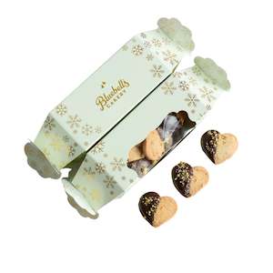 Confectionery Chocolate: Bluebells Cakery - Pistachio And Ginger Hearts - Cracker