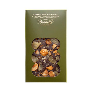 Macadamia & Ginger Chocolate Bar