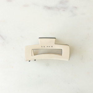 Sophie- Large Ivory Claw Clip