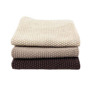 Eco: Ecovask - Dishcloth Lite 3pk - Latte