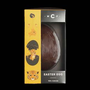 Confectionery Chocolate: WCF - Dark Salted Caramel Egg 100g
