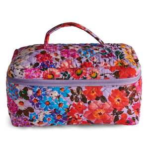Kip & Co - Toiletry Case - Forever Floral Lilac Quilted Cotton