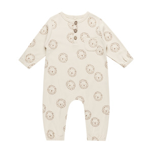 Childrens Clothing Sale: Quincy Mae - Long Sleeve Pocket Jumpsuit - Lions