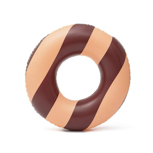 Pool Buoy - Medium Ring - Wine and Peach Candy Cane