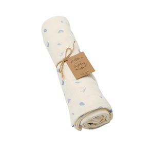 Baby Blanket Wraps: Organic Muslin Swaddle - Enchanted Garden