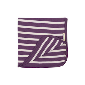 Baby Blanket Wraps: Merino/Organic Cotton Swaddle/Blanket- Twilight Stripe