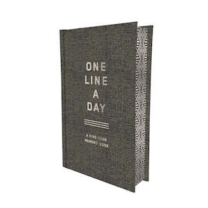 Books: One Line a Day - Charcoal Canvas