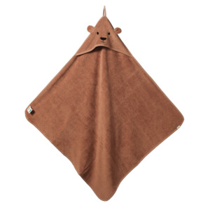Nature Baby: Bear Hooded Towel - Hazelnut One Size