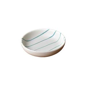 Robert Gordon - Condiment Bowl - Coastal Junction Cream w Green Stripe