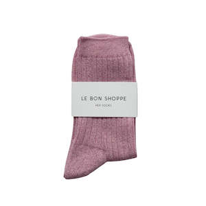 Socks: Le Bon Shoppe Socks - Her Socks Lurex - Sparkling Rose