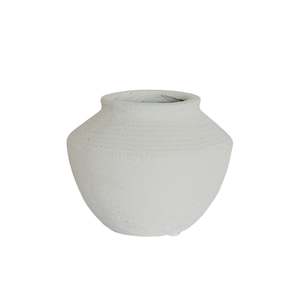 CC Interiors - Anthea Medium Urn - Santorini White